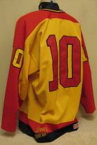 Twin City Vulcans Circa 1995-98 # 10 Still doing my homework on this one. Made by CCM. NNOB. Nice wear!!! Any additional information from you would be great!!!