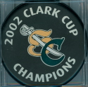 This Musketeer souvenir puck was available trough the team store during the start of the 2002 season.