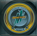 2005-06 Souvenir Pucks. Three different colors were available at the team store, Yellow, Purple & Green.